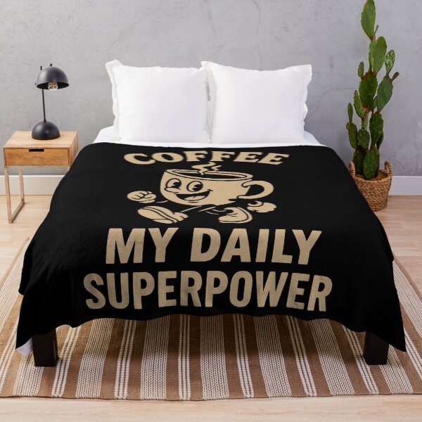 Item preview, Coffee My Daily Superpower Cute Cozy Design designed and sold by LuminOrb.