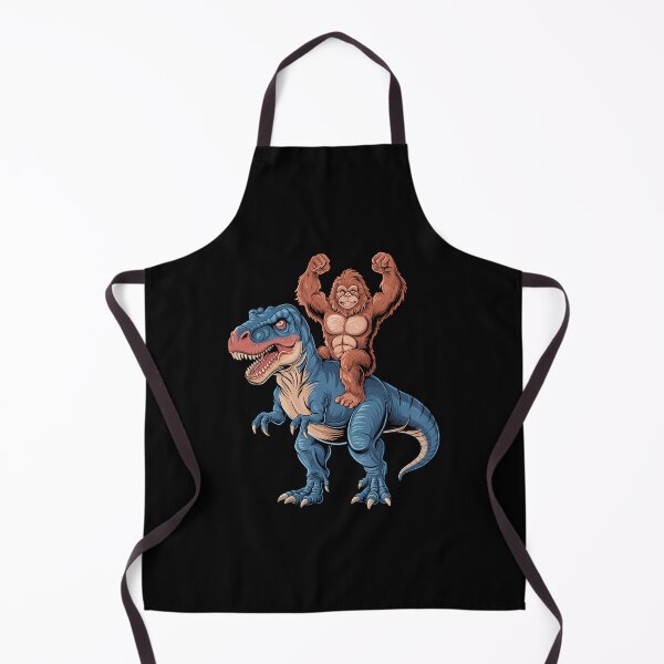 Item preview, Bigfoot Riding Dinosaur T Rex Funny Sasquatch Lovers designed and sold by DoorwayThreads.