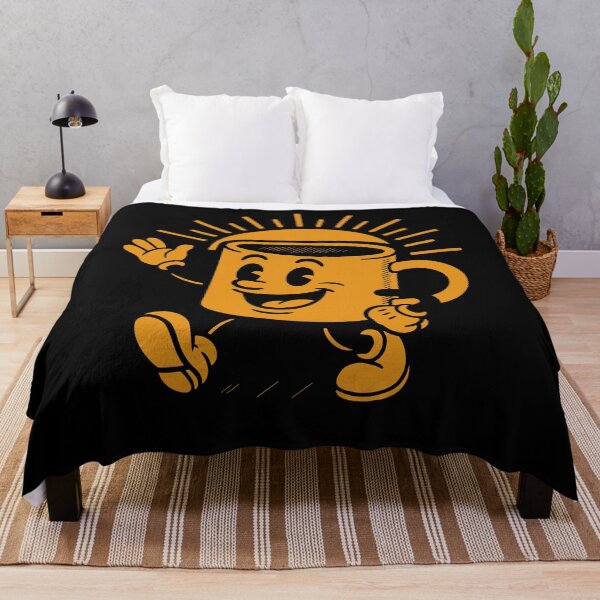 Item preview, Funny Retro Coffee Lover mascot Design designed and sold by LuminOrb.
