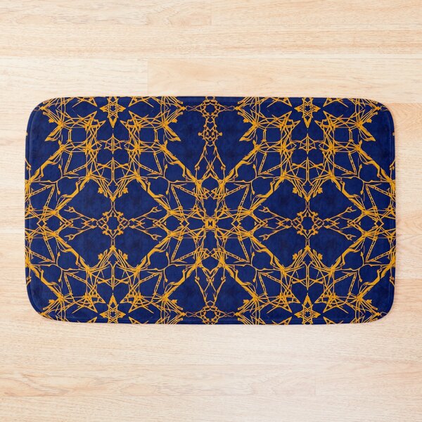 Item preview, Indigo Gold Girih Interlace 3 designed and sold by Tom-Johnson.