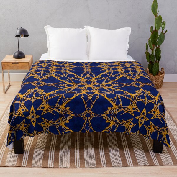 Item preview, Indigo Gold Girih Interlace 3 designed and sold by Tom-Johnson.