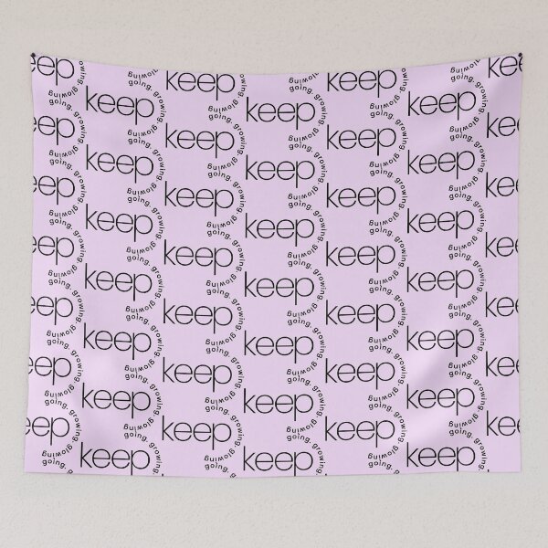 Item preview, KEEP Going, Growing, Glowing – Minimalist Motivational Quote designed and sold by tee.crush.