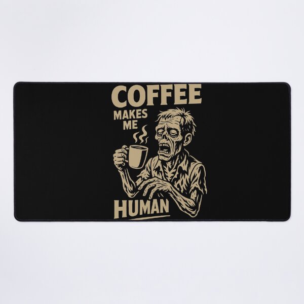 Item preview, Coffee Makes Me Human Funny Coffee Zombie Design designed and sold by LuminOrb.