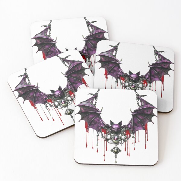 Item preview, Bat collar – Gothic statement necklace for Halloween designed and sold by Antik by Schulz.