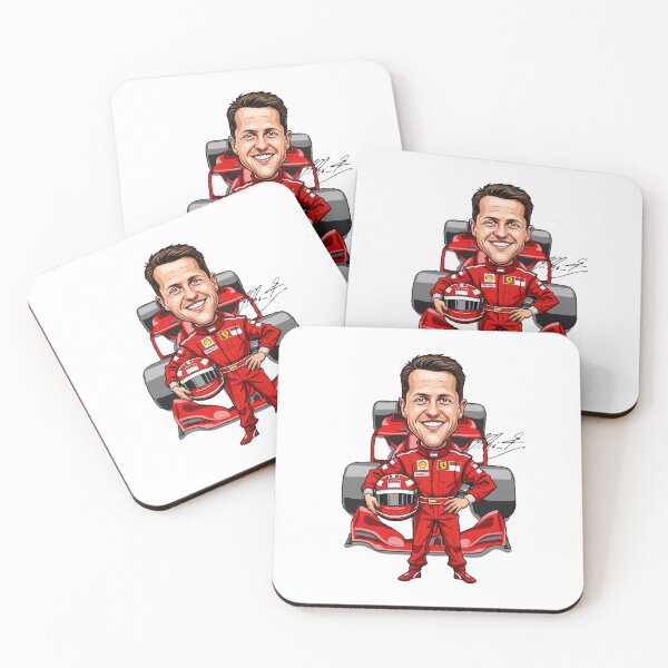 Item preview, Funny caricature of Michael Schumacher with a racing car designed and sold by vectorlove.