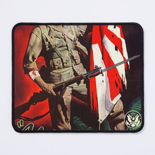 Item preview, Vintage WWII US Army Poster | Collect Metal for Munitions | Patriotic Soldier with Rifle & Flag | Wartime Propaganda Art designed and sold by artofuniverse.