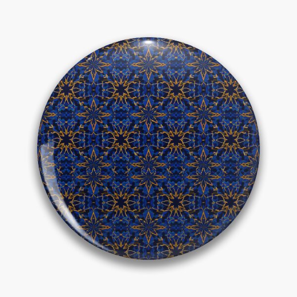 Item preview, Indigo Gold Girih Interlace 5 designed and sold by Tom-Johnson.