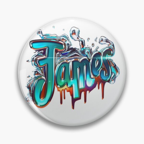 Item preview, James 3D Graffiti Style Name Art designed and sold by AlexLineArt.