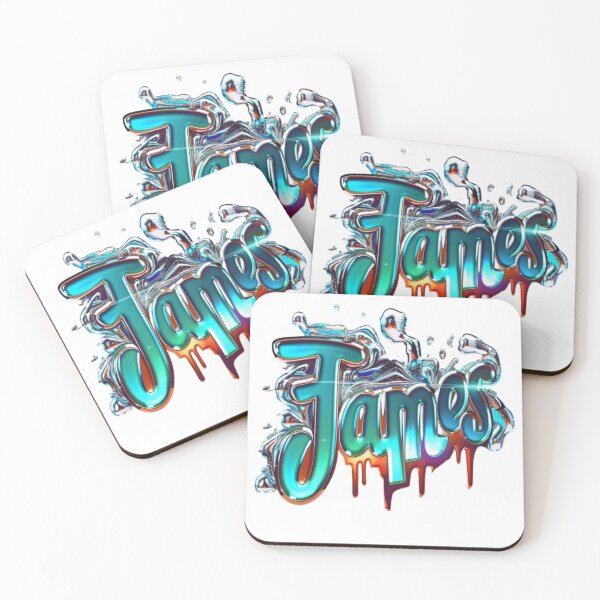 Item preview, James 3D Graffiti Style Name Art designed and sold by AlexLineArt.