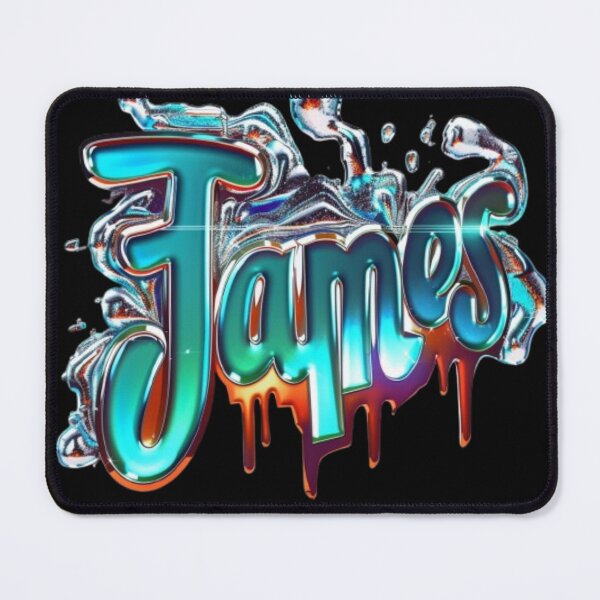 Item preview, James 3D Graffiti Style Name Art designed and sold by AlexLineArt.