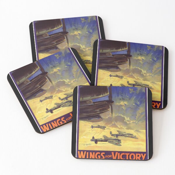 Item preview, WWII British Propaganda Poster | Wings for Victory Art | RAF Bombers | Military Aircraft | Vintage War Art | Home Decor & More designed and sold by artofuniverse.