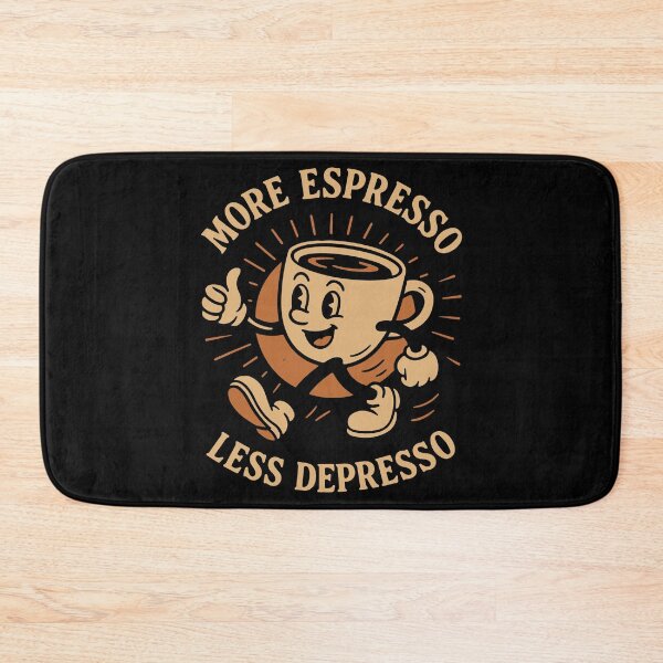 Item preview, More Espresso Less Depresso Coffee Lover Design designed and sold by LuminOrb.