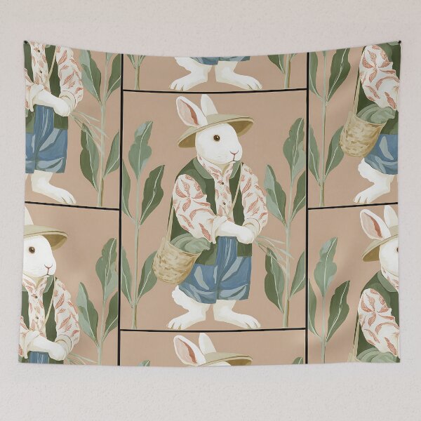 Item preview, Charming Cottagecore Rabbit designed and sold by bapupa.