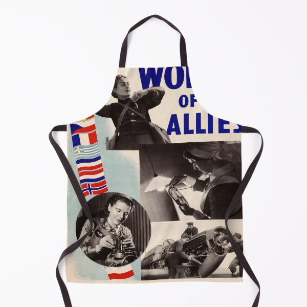 Item preview, Women of the Allies Fight for Freedom Poster | WWII Art | Vintage Propaganda | Empowering Women | Historical Wall Decor & Gifts designed and sold by artofuniverse.