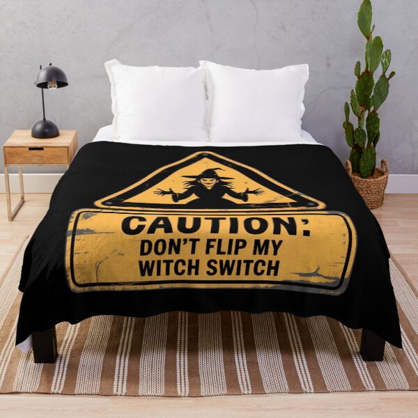 Item preview, Don’t Flip My Witch Switch - Halloween Warning Sign designed and sold by PeteLawliiet.