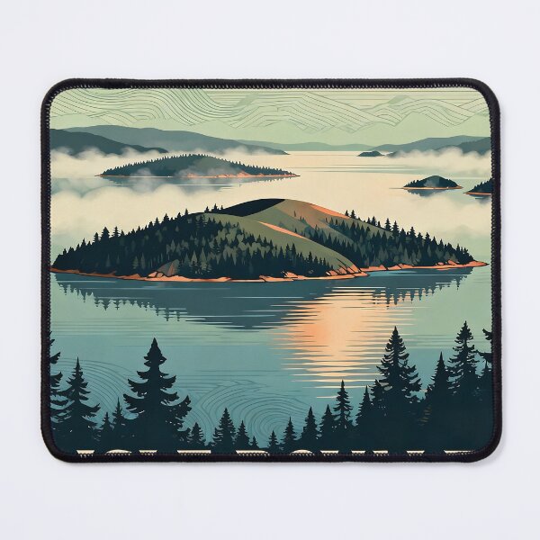 Item preview, Isle Royale National Park Vintage Travel Poster – Michigan's Hidden Wilderness designed and sold by TrendSh0p.