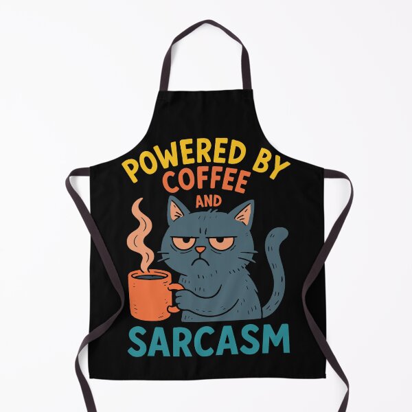 Item preview, Powered By Coffee And Sarcasm Humor Design designed and sold by LuminOrb.