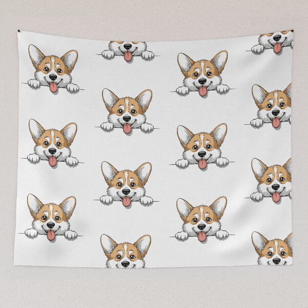 Item preview, Playful Peeking Corgi Puppy designed and sold by Christomized.
