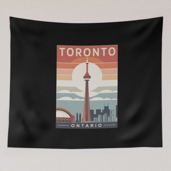 Item preview, Toronto CN Tower Vintage Travel Design designed and sold by Paper Drip.