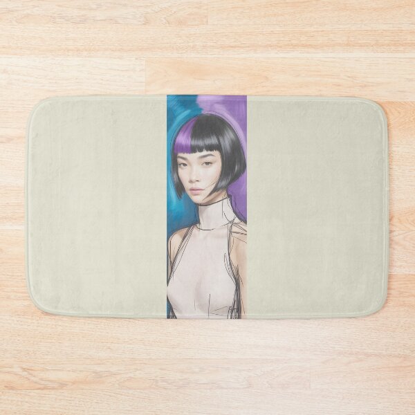 Item preview, Bold Portrait: Purple & Blue Abstract Hues By Merch, Limited Edition designed and sold by MADISYNDONALD.