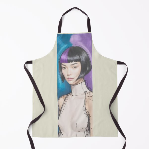 Item preview, Bold Portrait: Purple & Blue Abstract Hues By Merch, Limited Edition designed and sold by MADISYNDONALD.
