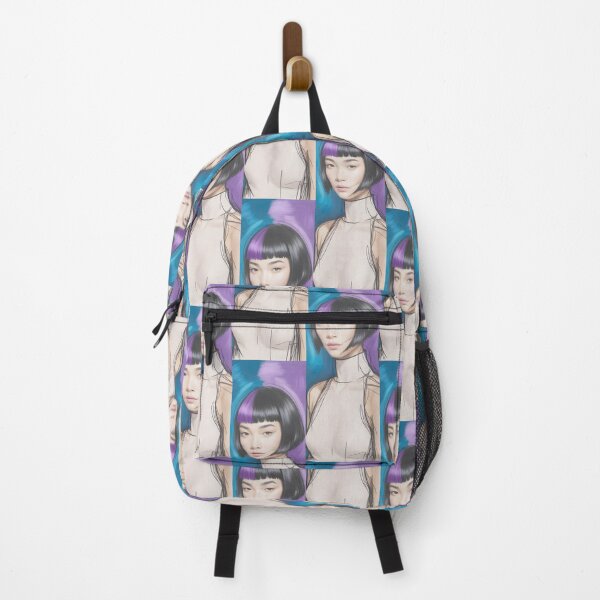 Item preview, Bold Portrait: Purple & Blue Abstract Hues By Merch, Limited Edition designed and sold by MADISYNDONALD.