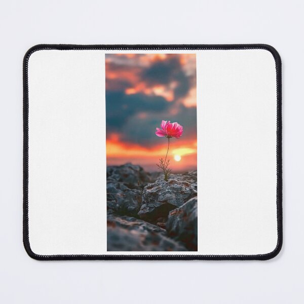 Item preview, • Rote Blume zwischen Steinen – Stärke & Hoffnung • Red Flower Growing Through Stones – Power & Life • Blume des Mutes – Zwischen Stein und Leben designed and sold by Yaroplanner.