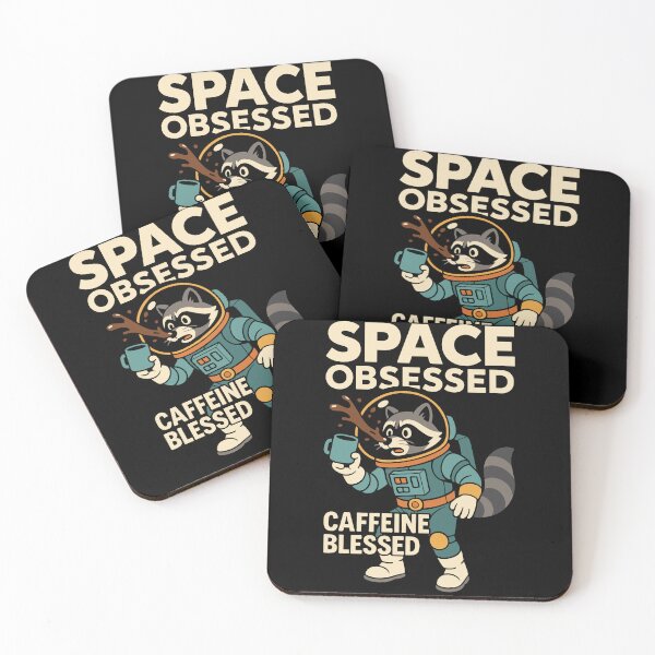 Item preview, Space Obsessed Caffeine Blessed Astronomy Funny designed and sold by LuminOrb.
