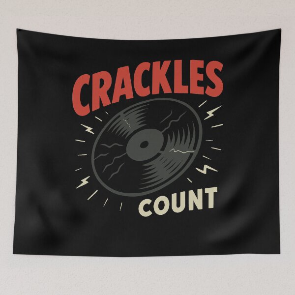 Item preview, Crackles Count Vinyl Record Music Lovers designed and sold by LuminOrb.