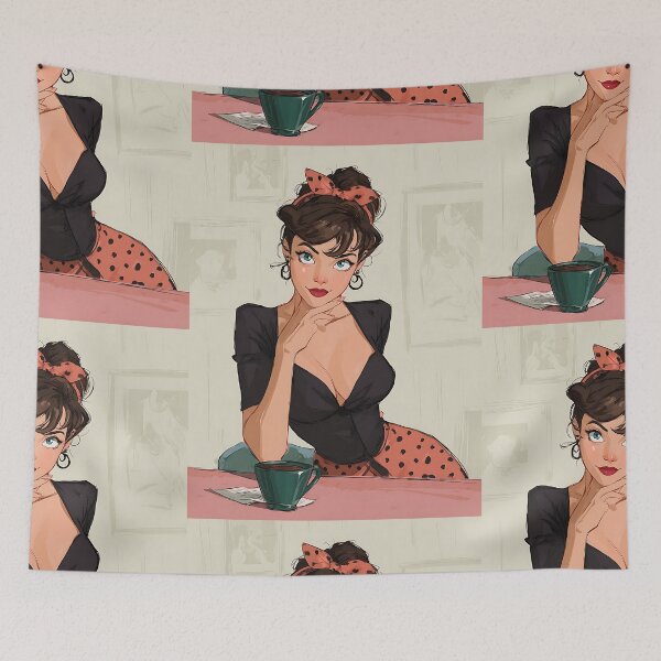 Item preview, Glamorous Pin-up Coquette designed and sold by bapupa.
