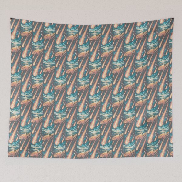 Item preview, Fiery Meteor Shower Sky Art By Merch, Limited Edition designed and sold by MADISYNDONALD.