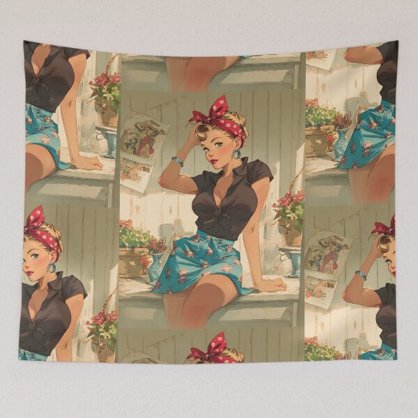 Item preview, Retro Pin-up Coquette designed and sold by bapupa.