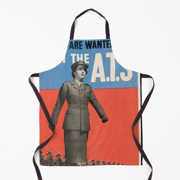 Item preview, World War II Women Recruitment Poster | Join the A.T.S. | Bold Colors & Strong Message | British Army Art Print designed and sold by artofuniverse.