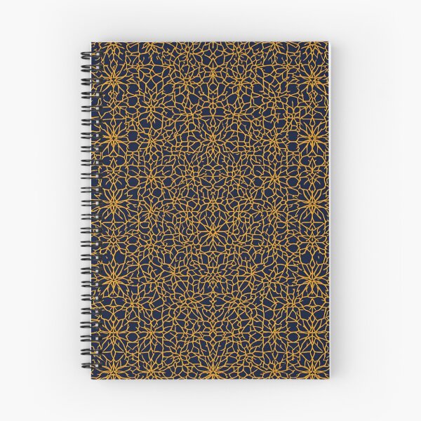 Aperçu de l'œuvre Indigo Gold Girih Entrelacé 9 créée et vendue par Tom-Johnson.