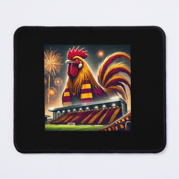 Artikelvorschau, Bradford City Bantam Over Valley Parade Claret Amber Fußballkunst entworfen und verkauft von MelanieCarol.