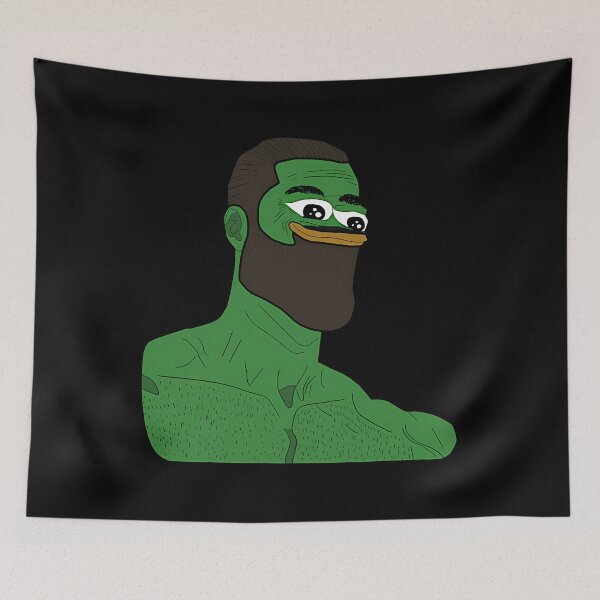 Item preview,  Rare Gigachad Pepe designed and sold by OrnelLuna.