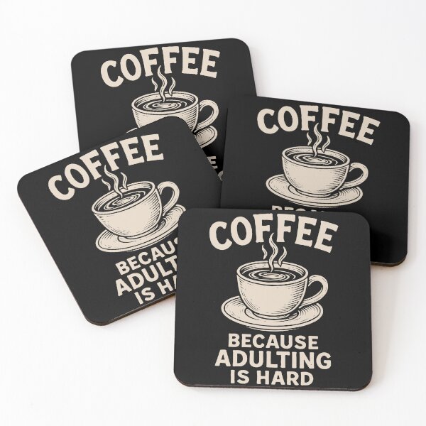 Item preview, Coffee Because Adulting Is Hard Coffee Lovers designed and sold by LuminOrb.
