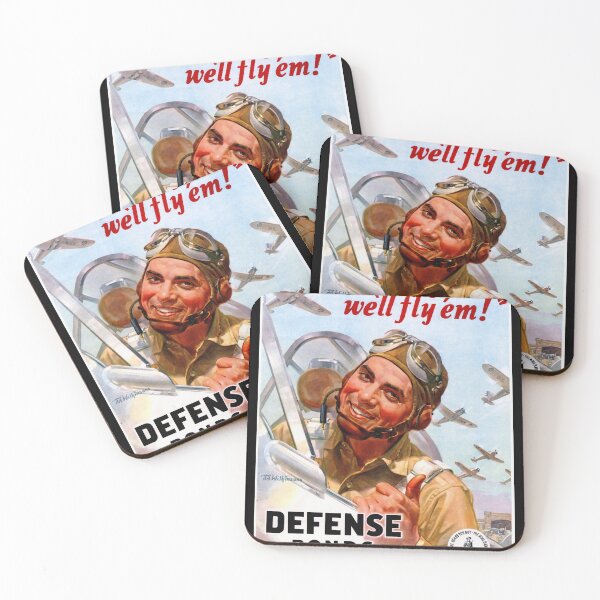 Item preview, Vintage WWII Propaganda Poster | Buy Defense Bonds & Stamps | Patriotic Aviation Art | Support Our Troops | N.T. Wilkinson designed and sold by artofuniverse.
