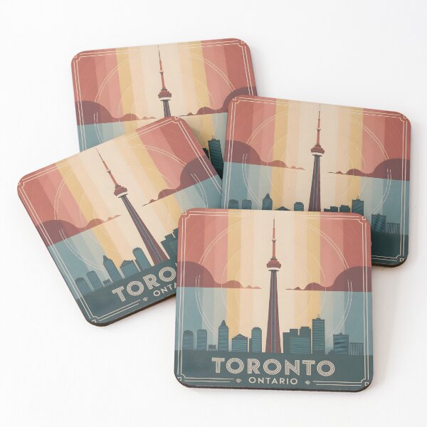 Item preview, Toronto CN Tower Vintage Travel Design designed and sold by Paper Drip.