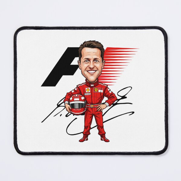 Item preview, Hilarious caricature of F1 legend Michael Schumacher designed and sold by vectorlove.