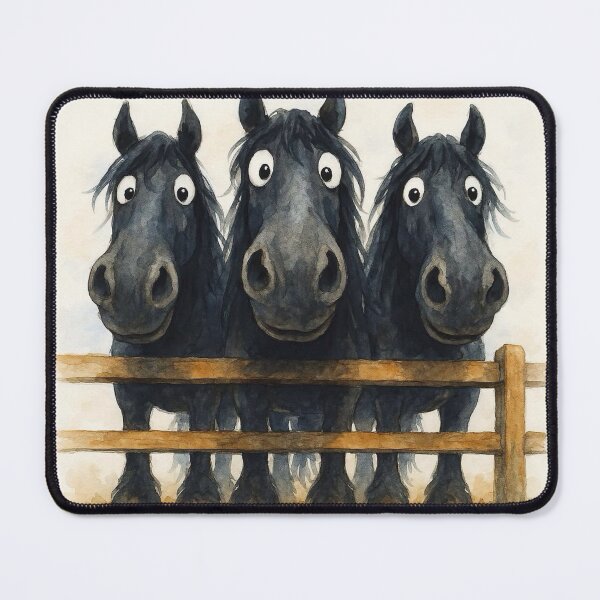 Item preview, Cute Black Friesian Horses ' JuST FRieSiaNS ' Designs BY SHiRLeY MacARTHuR designed and sold by Shirley MacArthur Art.