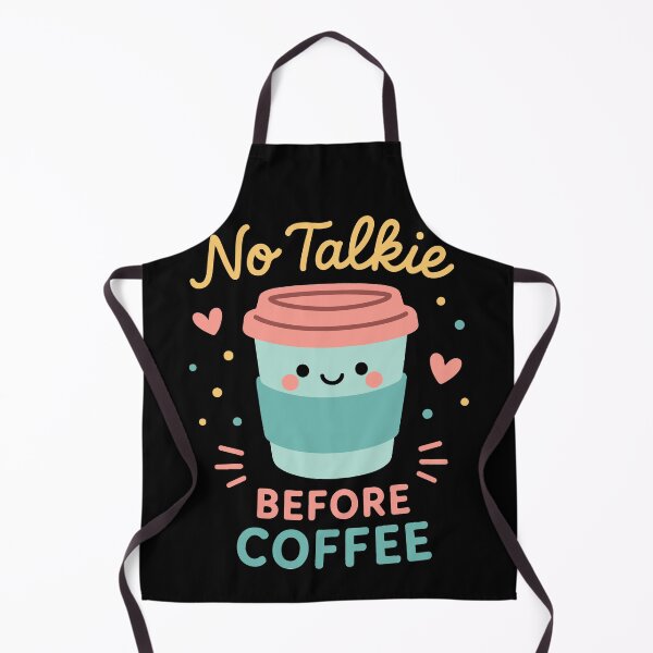 Item preview, No Talkie Before Coffee Cute Morning Design designed and sold by LuminOrb.