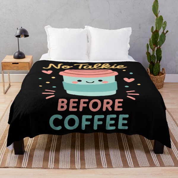 Item preview, No Talkie Before Coffee Cute Morning Design designed and sold by LuminOrb.