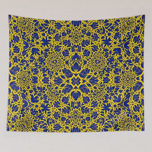 Item preview, Indigo Gold Girih Interlace 11 designed and sold by Tom-Johnson.