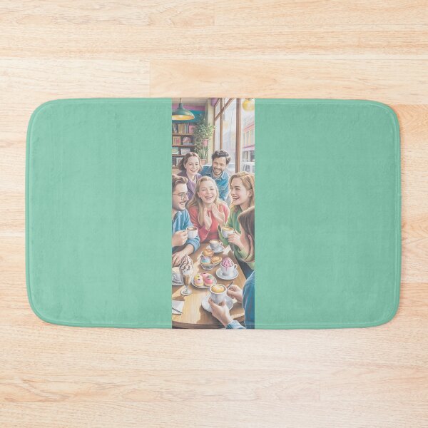Item preview, Friends Enjoying Coffee & Pastries At A Cozy Cafe By Merch, Limited Edition designed and sold by MADISYNDONALD.