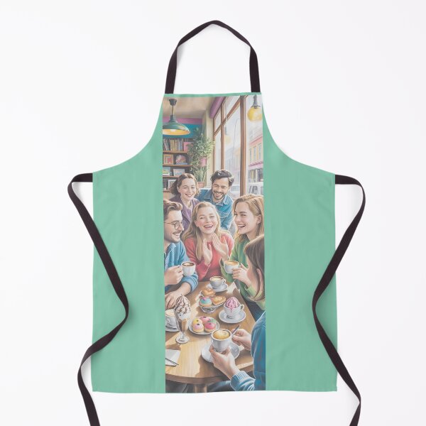 Item preview, Friends Enjoying Coffee & Pastries At A Cozy Cafe By Merch, Limited Edition designed and sold by MADISYNDONALD.