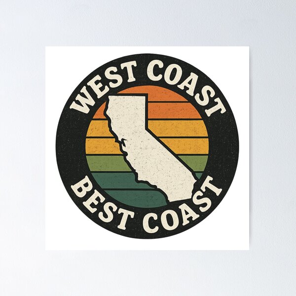 Item preview, California best coast  designed and sold by PROJEKT CERTPRO.