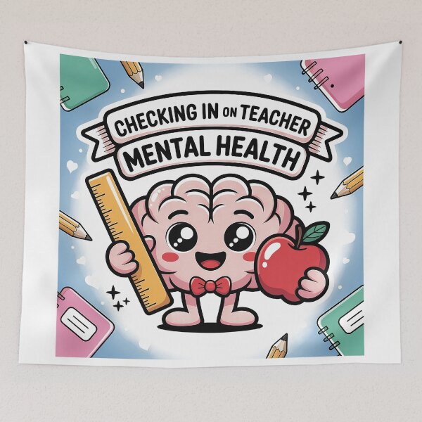 Item preview, Checking in on Teacher Health Staff Appreciation Week designed and sold by Blok45.