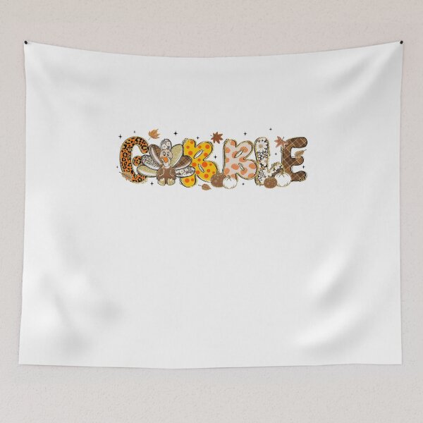 Item preview, Funny Thankful Gobble Gobble Turkey designed and sold by vintagearttee.