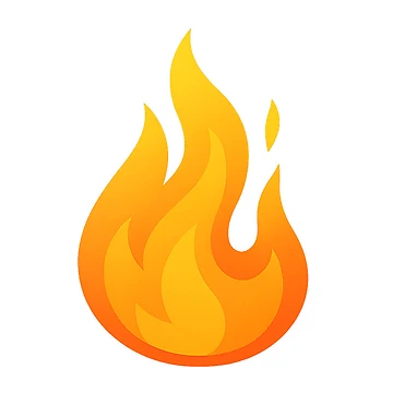 Artwork thumbnail, Fire Sticker by Art for Every Person